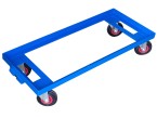 Heavy Duty Dolly for Extra Large Attached Lid Container Crates (LC6 and 10125) Optional Tug Handle