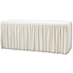 Table Top Covering & Skirting - Boxpleat Style