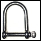 Stainless Steel Wide Jaw Dee Shackle