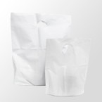 White Premium Degradable Plastic Carrier Bags
