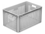Basicline Range (600 x 400 x 320mm) Ventilated Euro Container with Hand Holes
