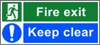 FIRE EXIT & EMERGENCY SIGNS
