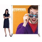 Advertising Banner Stand withe Superior Fabric Graphic