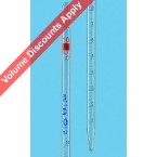 Brand Measuring Pipettes Class AS 27714 - Graduated pipettes&#44; Class AS&#44; AR-glas&#174;&#44; blue graduation&#44; type 3 (zero at top)