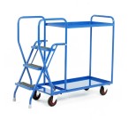 Heavy Duty Step Tray Trolleys With 3 Steps (Load Capacity 175kg)