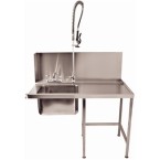 Classeq Pass-Through Table with Spray Mixer - Right Hand