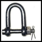 Stainless Steel Dee Shackle with Safety Bolt