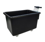 Black Recycled Wheeled Plastic Container Truck (320 Litres) with Plastic Handle