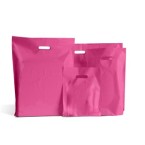 Shocking Pink Standard Grade Plastic Carrier Bags