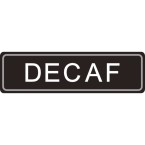 Airpot Decaf label