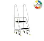 Narrow Aisle Spring Loaded Steps - 2 treads (Load Capacity 150 kg)