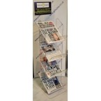 Perspex® Acrylic News Stand four shelf