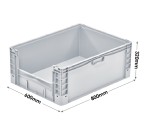 Basicline Plus (800 x 600 x 320mm) Open End Euro Picking Container