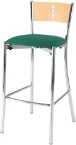 Frovi T076HSU/FB Triple Bar Stool With Upholstered Seat