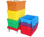Attached Lid Containers/Plastic Crates