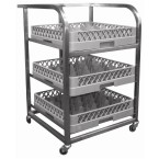 Craven DN596 Glass Tray Trolley
