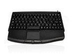 Accuratus 540 - PS/2 Professional Mini Keyboard with Touchpad - Black