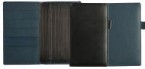 MOROCCO LEATHER QUARTO DELUXE DESK WALLET WITH COMB BOUND NOTEBOOK (OR DIARY) INSERT