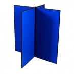 Double sided free standing display panels