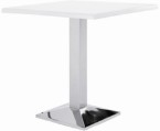 Frovi Wedge Chrome&#123;Accent&#125; Square Dining Table