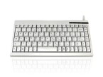 Accuratus 595 - PS/2 Professional Mini Keyboard with Mid Height Keys - White
