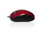 Accuratus Image Mouse - USB Full Size Glossy Finish Computer Mouse - Red