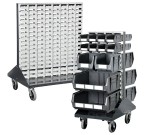 Double Sided Mobile Louvre Panel Trolley (457mm or 871mm Width)