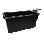 Black Recycled Wheeled Plastic Container Truck (455 Litres) with Plastic Handle