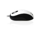 Accuratus Image - USB Full Size Glossy Finish Computer Mouse - White