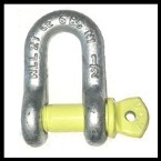 Yellow Pin Alloy Dee Shackles