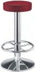 Frovi Go G20U/FB Swivel Pedestal Bar Stool With Upholstered Seat Top