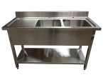 Empire Stainless Steel Double Sink with Drainer