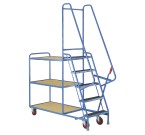 Heavy Duty Step Tray Trolleys With 5 Steps (Load Capacity 125kg)