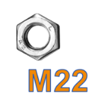 M22 Hexagonal Nut (RH)