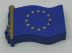 European Flag Solid Base Stress Shape