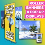 Roller Banner, Pop up, Exhibition Stands
