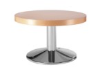 Frovi Wedge Chrome&#123;Deep&#125; Round Coffee Table