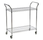 Eclipse Chrome Wire General Purpose Two Tier Trolley