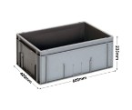 Grey Range Euro Container - 45 litres (800 x 600 x 120mm)