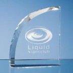 12.5cm Optical Crystal Curve Award