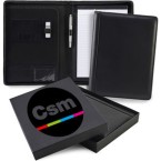 A4 Zipped Conference Folder In Black San
