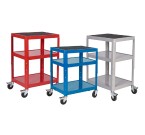 Adjustable Height Trolley with 3 Shelves (Load Capacity 150kg)