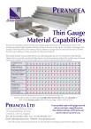 Thin Gauge Material Capabilities