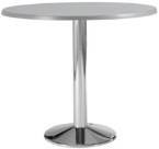 Frovi Wedge Chrome&#123;MFC&#125; Round Dining Table
