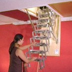 Retractable Ladder with Trap Door