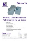 IP66/67 Glass Reinforced Polyester Screw Lid Boxes