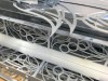 Laser cutting decorative galvanised mild steel screens