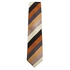 Chocolate Chunky Stripe Tie