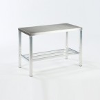 Aluminium Frame Table with Stainless Steel Top