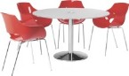 Frovi Wedge Round Pedestal Conference Table